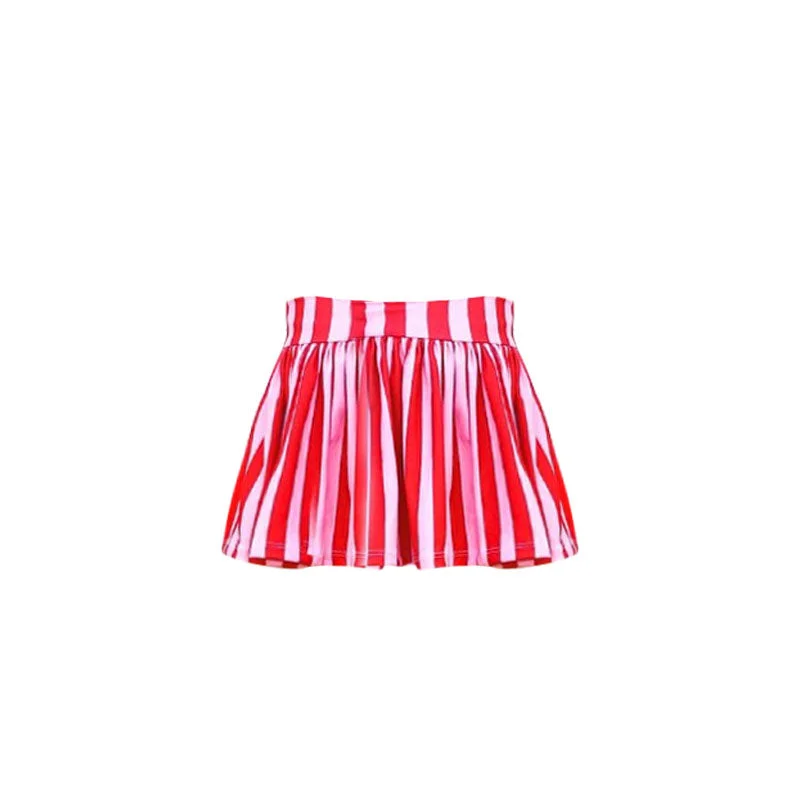 Preorder GLK0029 NO MOQ pink striped skirt corduroy skirt durable