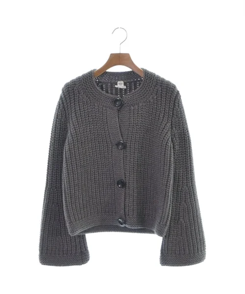 HERMES Cardigans Plaid Cardigan Polka Dot Checkered