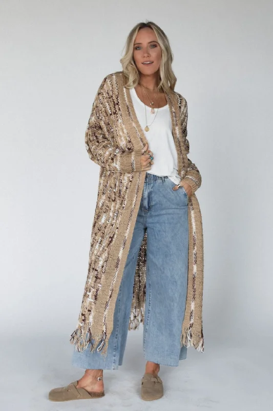 Evening Glow Cardigan - Latte Button Cardigan Zip Cardigan Pullover Cardigan