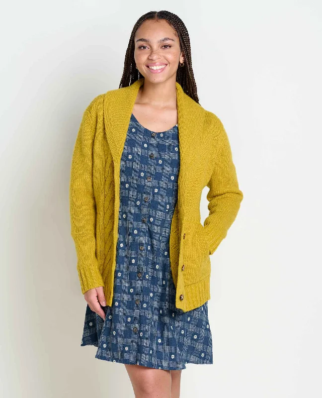 Ginn Cable Cardigan Zippered Buttoned Snapped