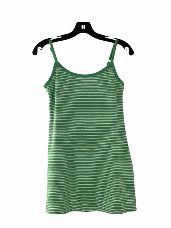 American Eagle Size S Green White Stripes Tank Top neon tank top