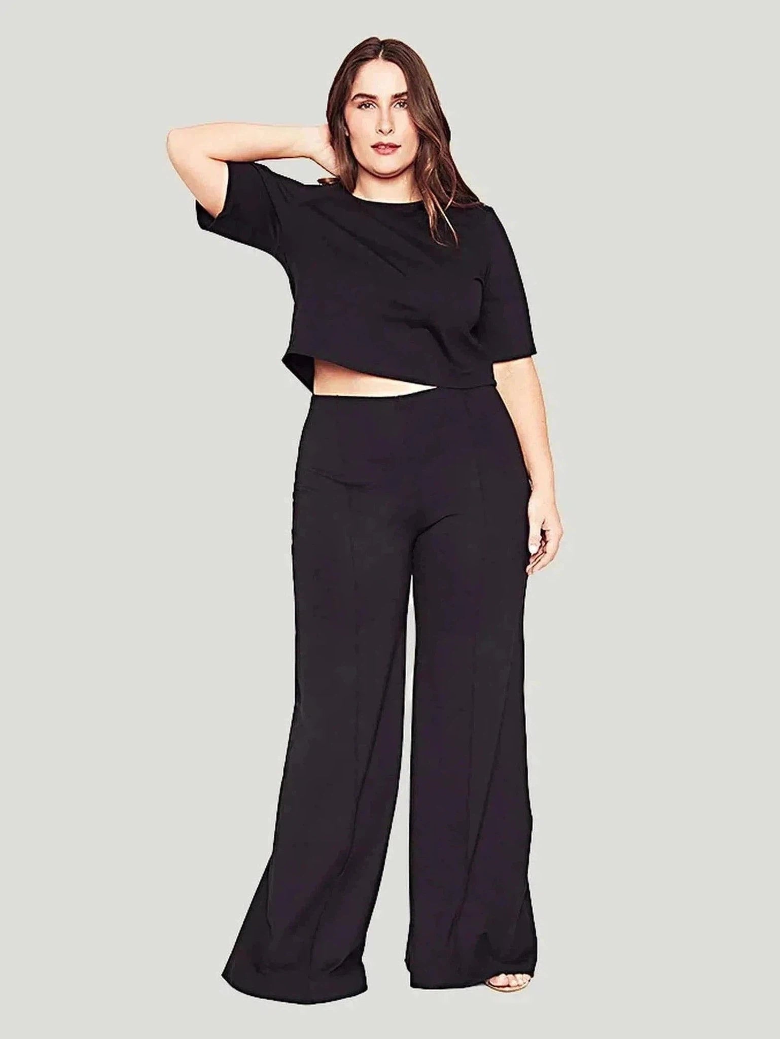 Ripley Rader Plus Size Wide Leg Pants High-Waist Jeans