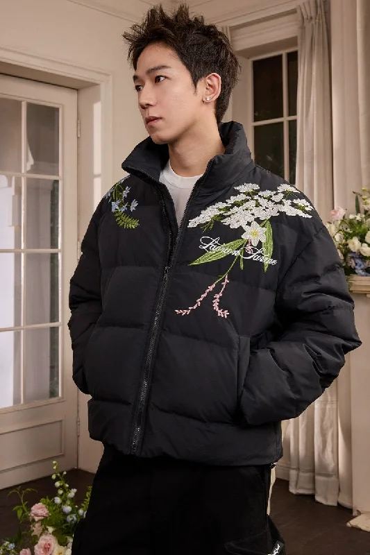 Classic Floral Embroidery Graphene Jacket Satin Jacket Silk Jacket Chiffon Jacket