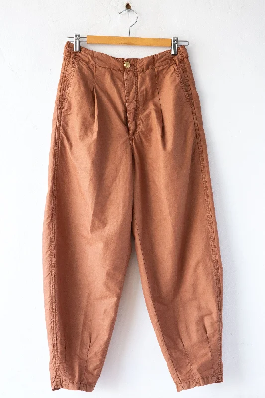Balloon Cotton/Linen Pant Chic Wool Trousers