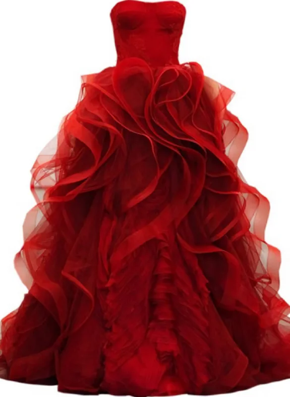 Red Prom Dresses, Prom Dress, Prom Dress, Prom Dresses Formal Gown Sexy Evening Gowns Red Party Dress, Prom Gown For Teens Tunics Floral girly