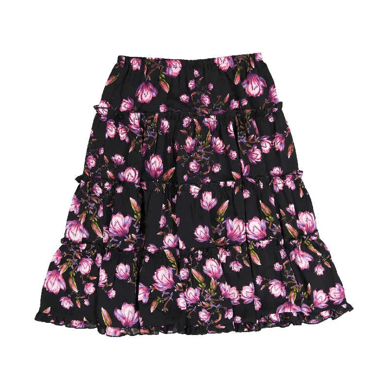 Ava and Lu Purple Roses All Over Skirt casual skirt length