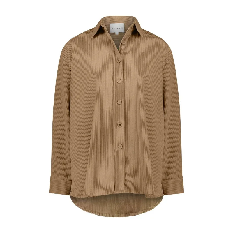 Sophie - Shacket Jacket- Sand Trench Coat Raincoat Waterproof Jacket