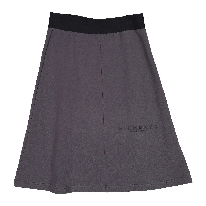 ELEMENTS Grey Basic Skirt leather skirt durable