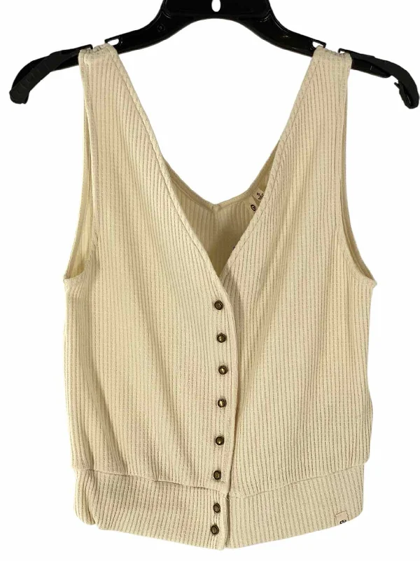 Ripcurl Size S Cream Knit Tank Top neon tank top