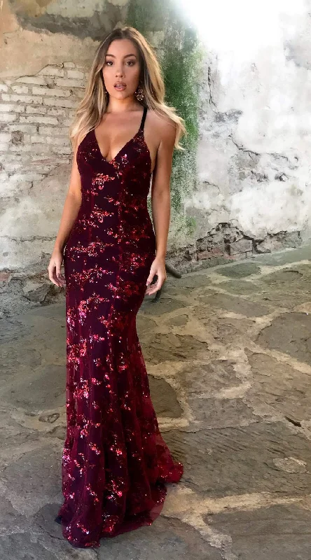 Party Dress: Form-Fitting Sequin Gown Tunics Gym athletic