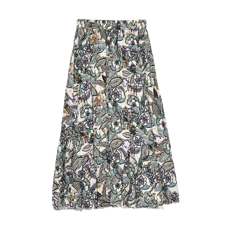 ROWE Floral Linen Skirt mini skirt trendy