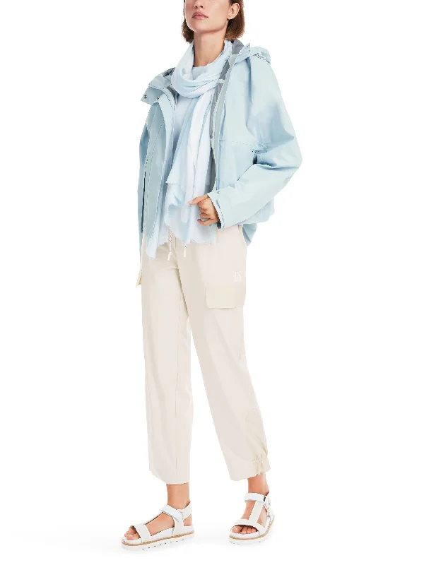 MARC CAIN Light Blue Jacket Nylon Jacket Polyester Jacket Spandex Jacket