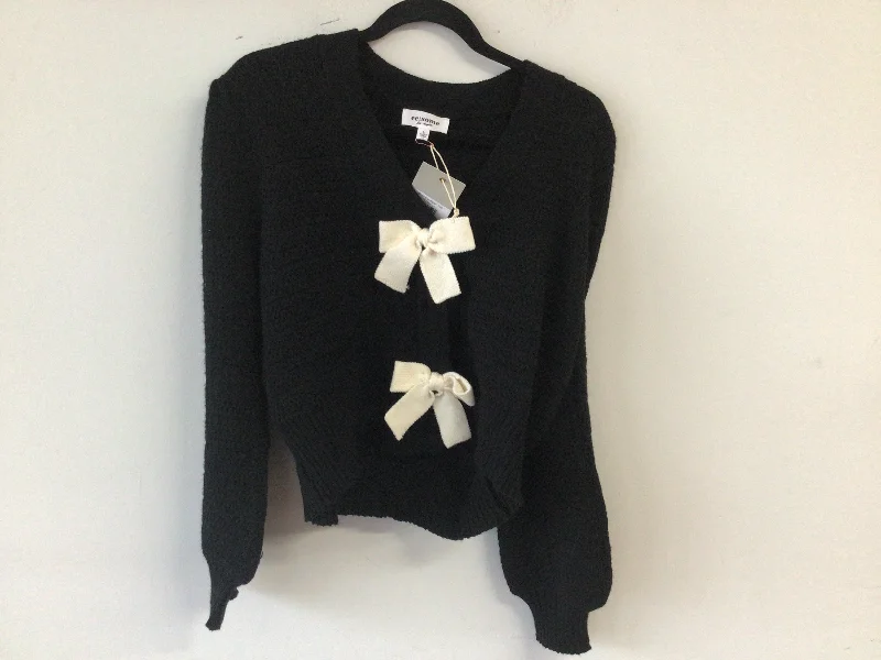 Bow Cardigan 430 Spandex Blend Rayon Blend Denim Blend