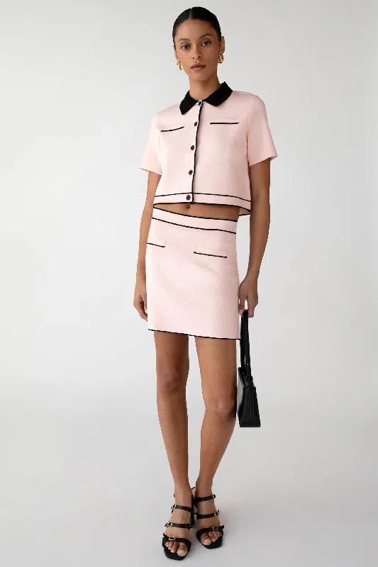 KNIT MINI SKIRT slim fit skirt