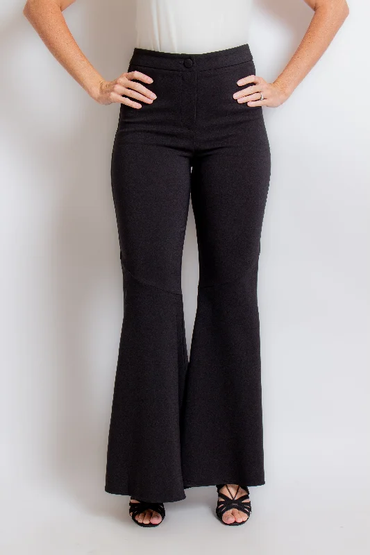 "Karen" Black Extreme Flare Pant Casual Sweatpants Style