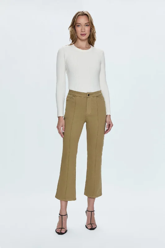 Simone Pant - Khaki Trendy Tapered Pants