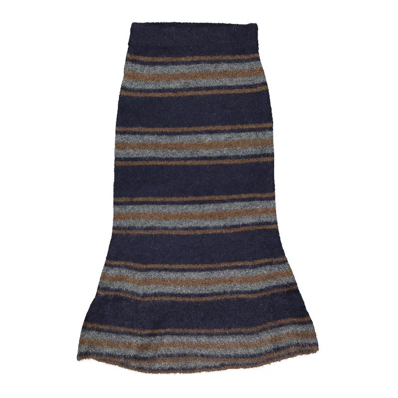 Tiny Cottons Navy Mermaid Stripesd Womens Skirt low waist skirt