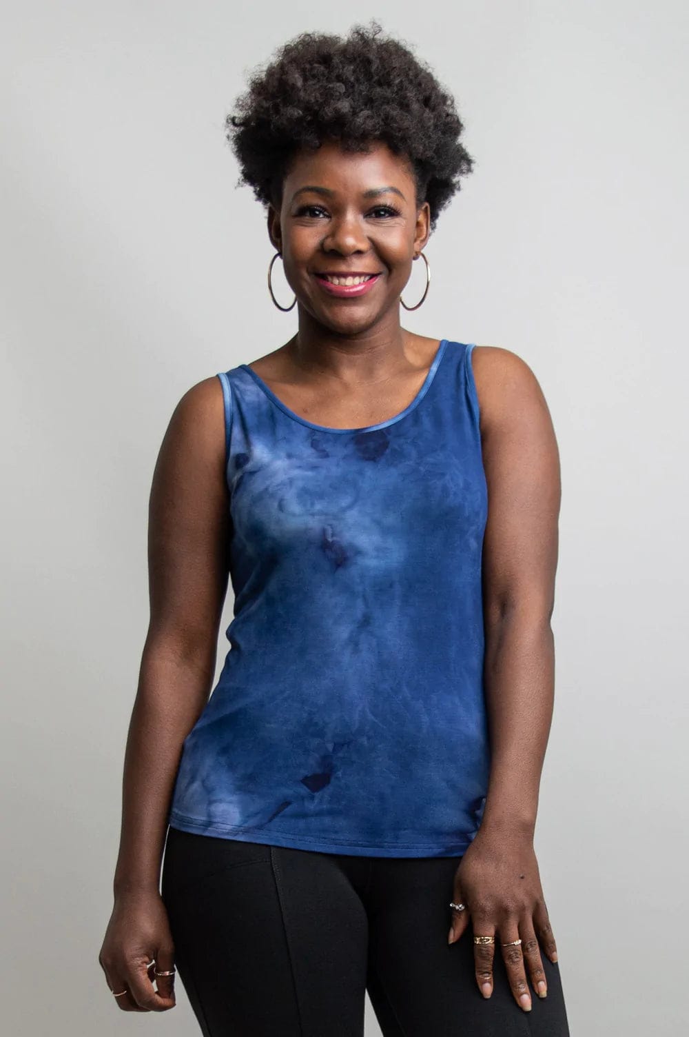 Bamboo Viscose Tank - Avalon metallic tank top