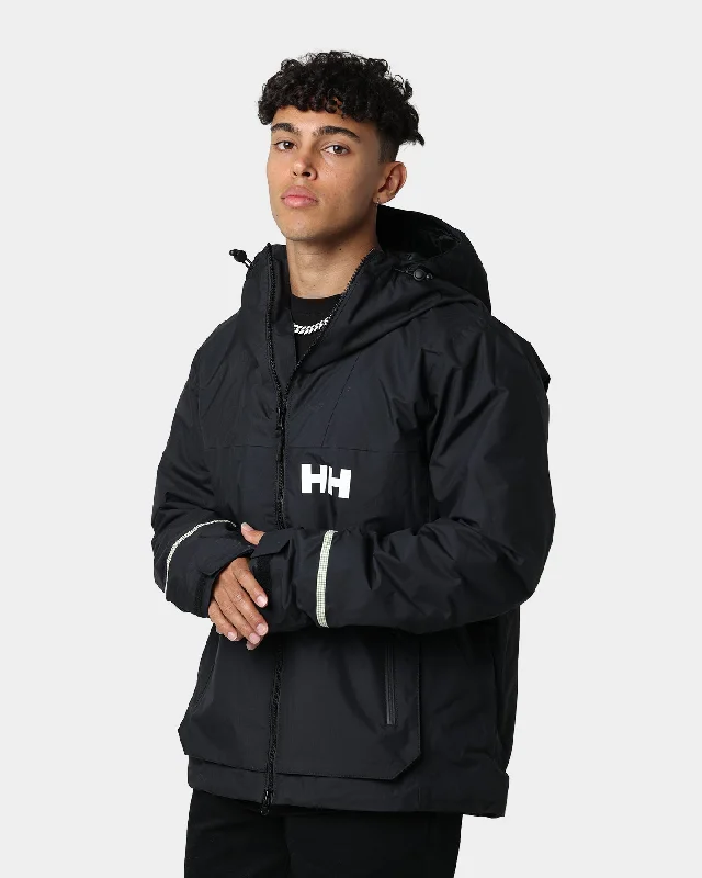 Helly Hansen Lumines Light Jacket 990 Black Hoodie Zip-Up Jacket Button-Up Jacket