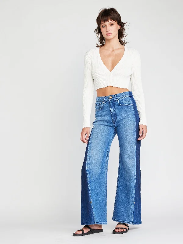 Tayla Crop Cardigan Polka Dot Checkered Tartan