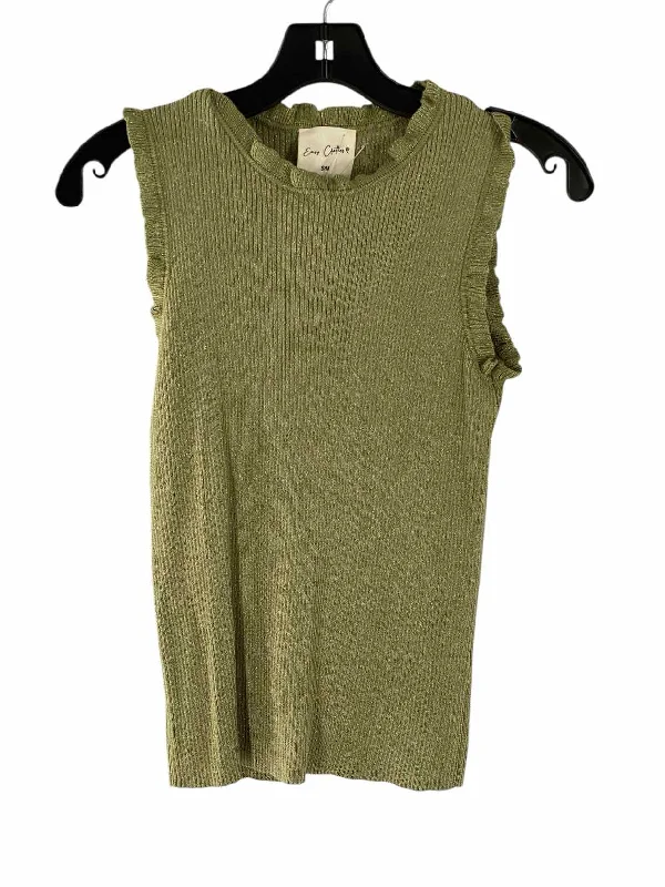 Easy Clothes Size S/M Green Sparkly Tank Top sexy tank top