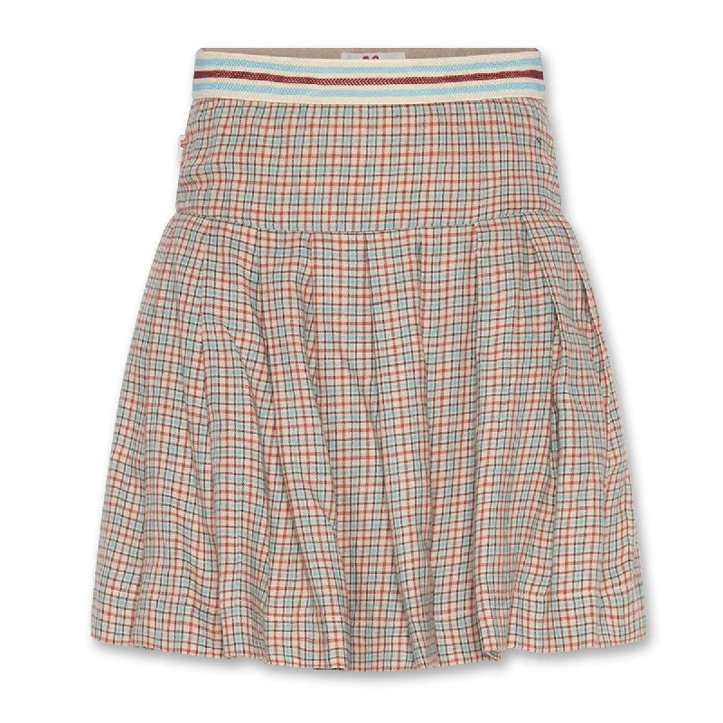 AO76 Sada Red Check Skirt casual skirt length