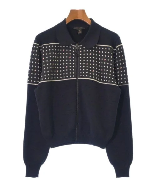 LOUIS VUITTON Cardigans Solid Color Striped Floral Print