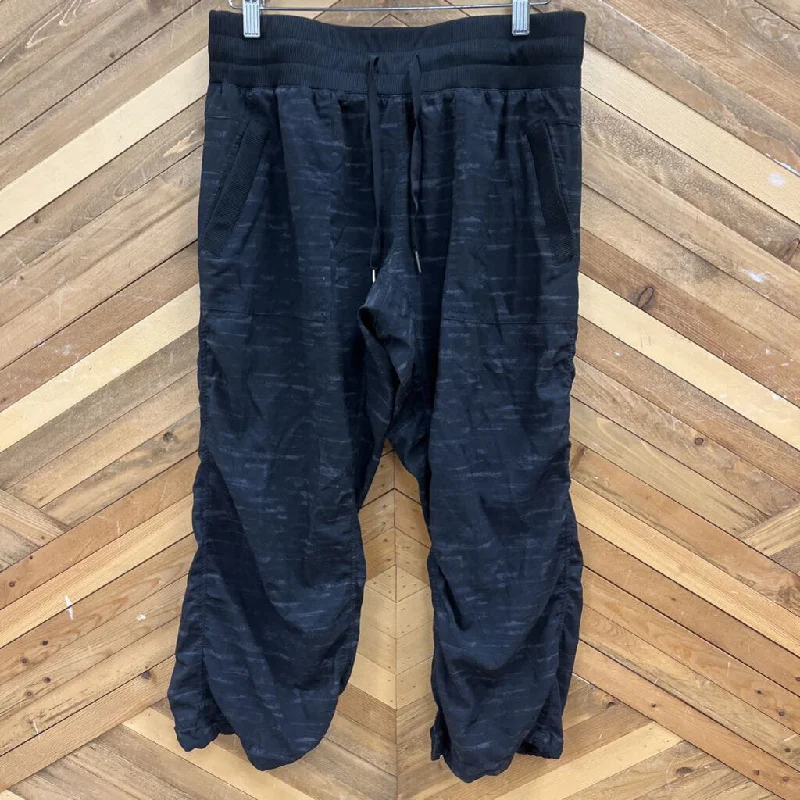 Kyodan - Women's Cropped Jogger Pants: Black / Grey-women-MD Sleek Black Pants
