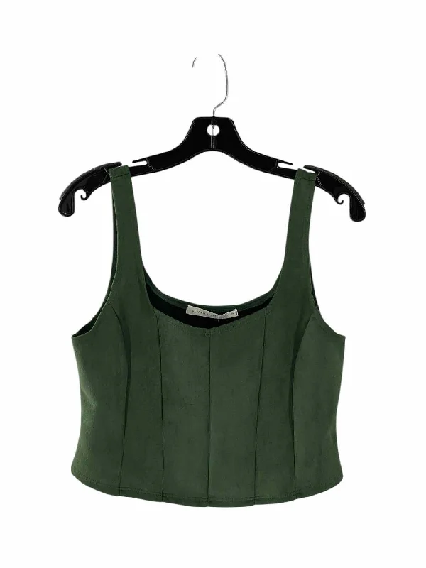 Altar'd State Size XL Green cropped Tank Top playful tank top