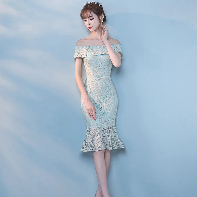 Short Prom Dresses, Lace Prom Dresses, Off-Shoulder Party Dresses, Mermaid Evening Dresses, Mermaid Prom Dress, Backless Prom Dress, Sexy Prom Dress, LB0605 Tunics Winter warm