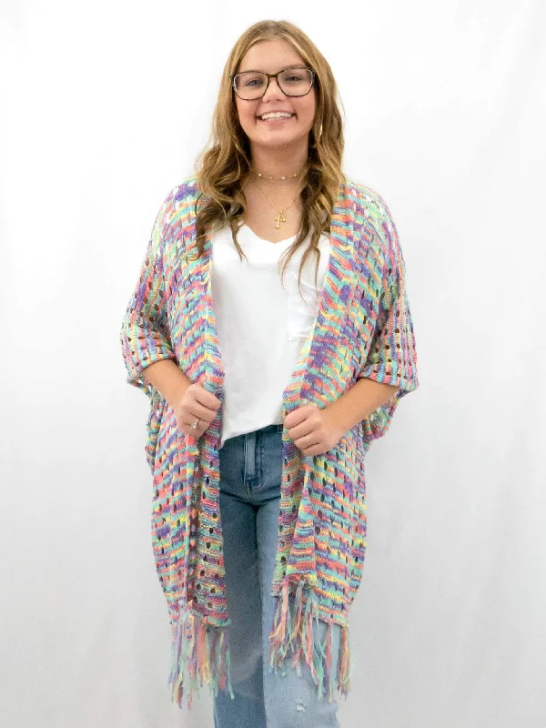 Taste The Rainbow Cardigan Machine Wash Dry Clean Hand Wash