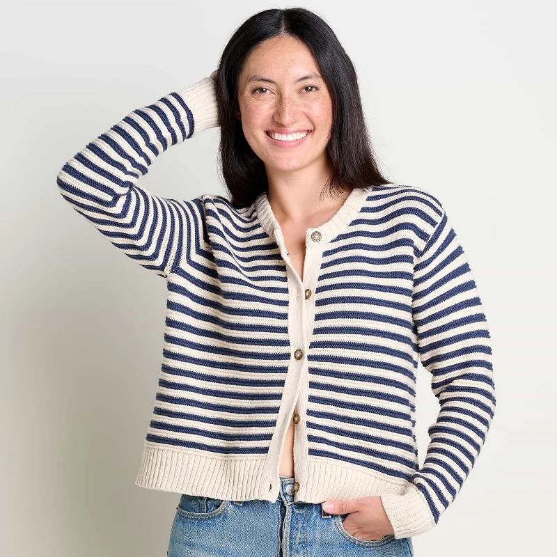 Toad & Co. - Bianca Crew Cardigan Cable Knit Ribbed Knit Lace Knit