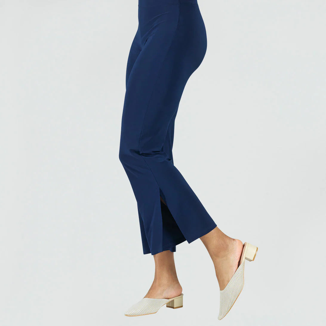 Navy Signature Side Slit Ankle Pant Classic Chino Pants