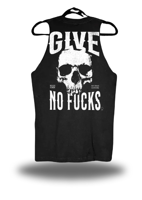 NO FUCKS TANK TOP sequin tank top