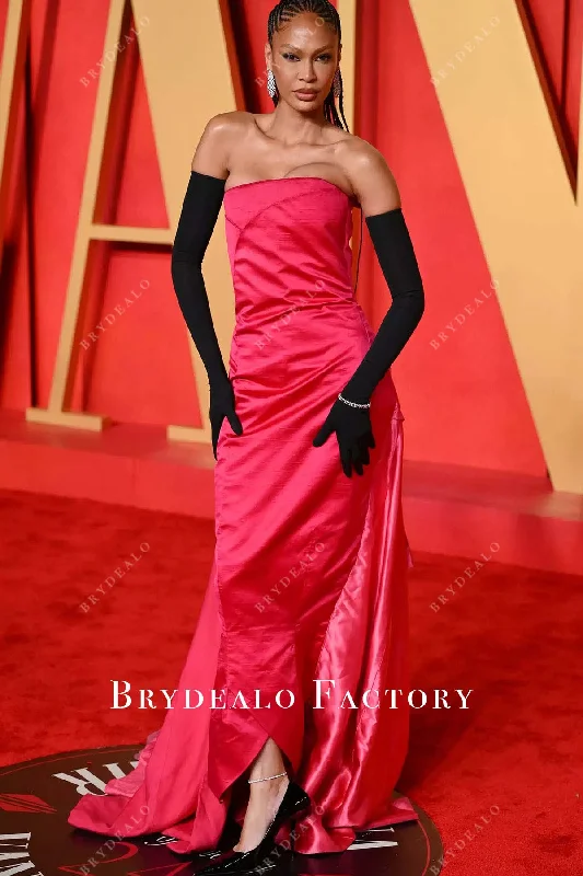 Joan Smalls Pitaya Strapless 2024 Oscars After Party Dress Tunics Travel practical