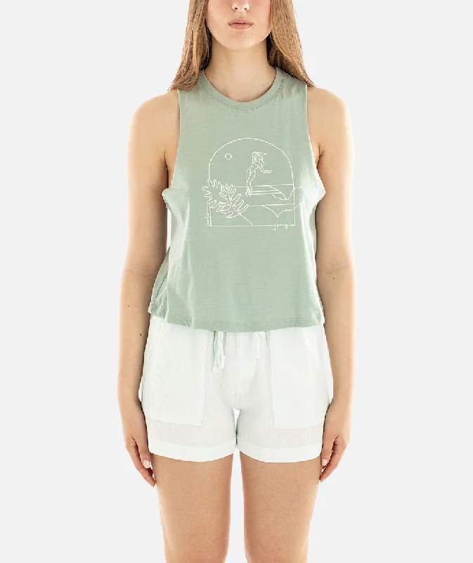 Jetty Tidal Romance Tank lemon yellow tank