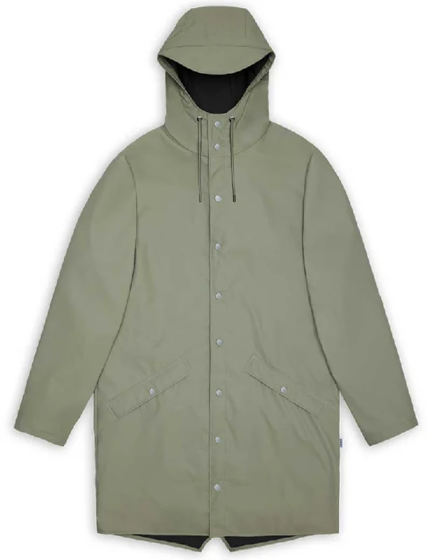 Rains Long Rain Jacket Drift 12020 Fleece Jacket Down Jacket Parka