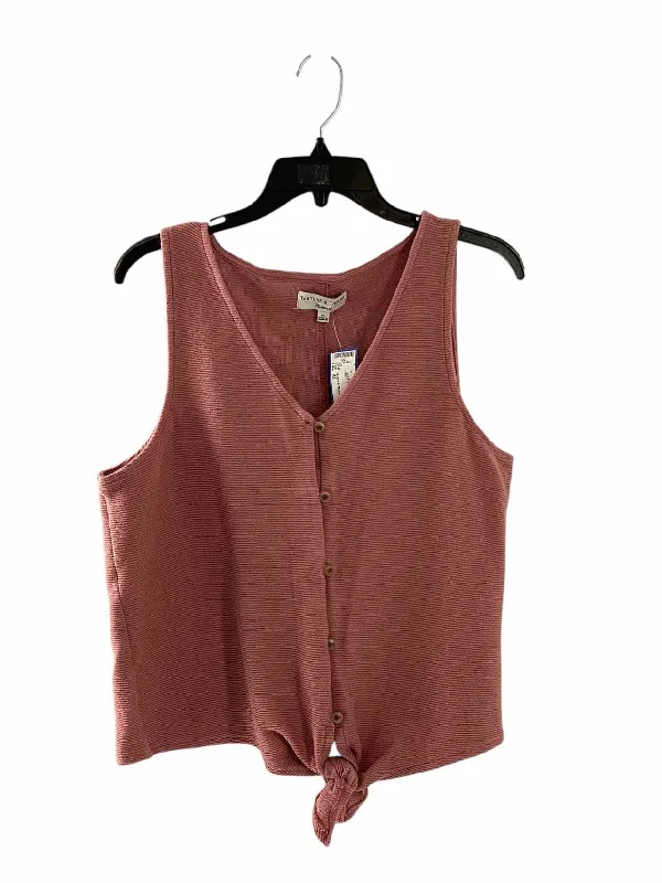 Texture & Thread Size XL Pink Tank Top scoop neck tank