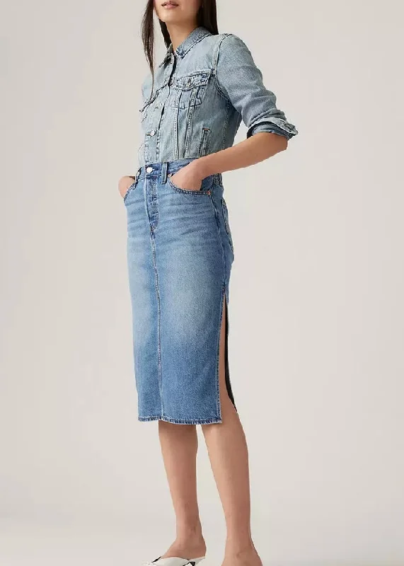 Side Slit Skirt Artist Divided high slit skirt