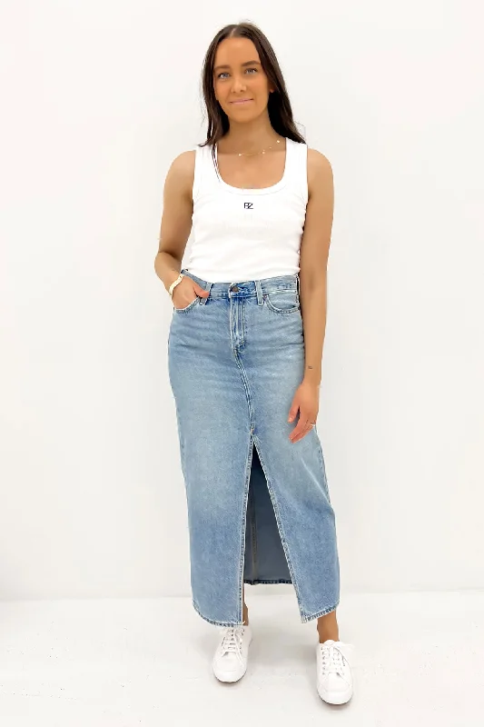 Ankle Column Skirt Please Hold cashmere skirt plush