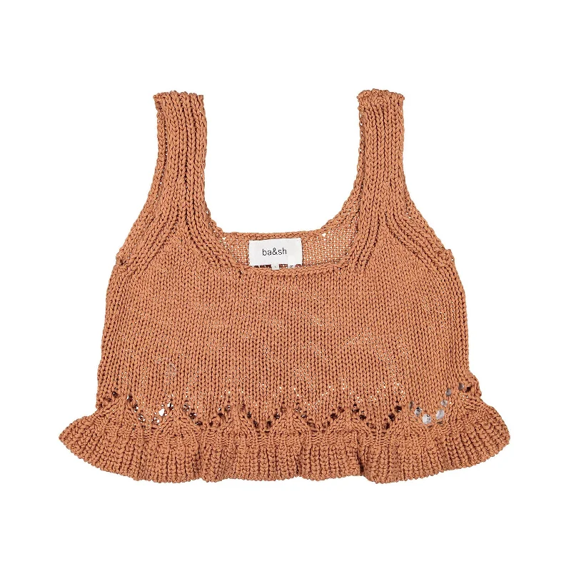 BA-SH Apricot Sfera Sena Tank Top high neck tank