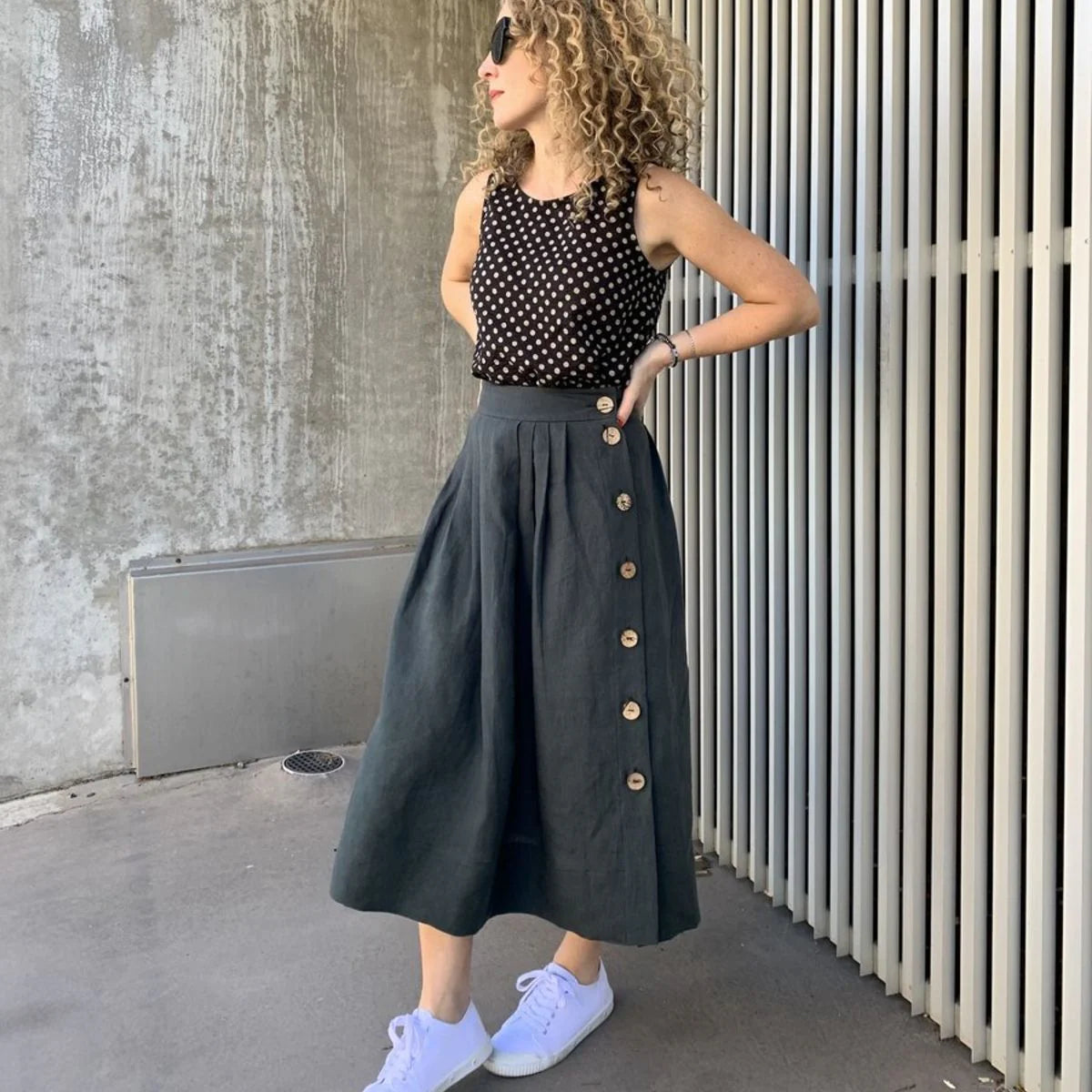 Tessuti Fabrics - Madden Skirt - Paper Sewing Pattern flowy skirt hem