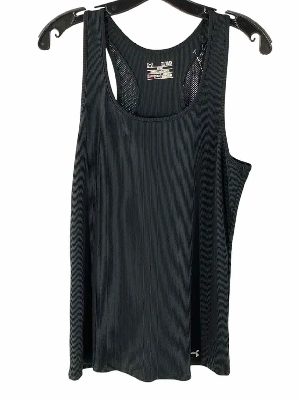 Under Armour Size XL Black Athletic Tank Top lace tank top