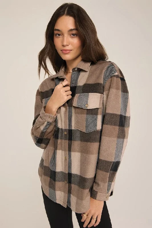 Hiker Two Tone Jacket Welt Pockets Slit Pockets Flap Pockets