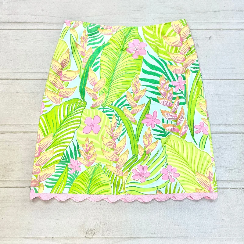 Skirt Designer By Lilly Pulitzer  Size: 2 linen skirt natural