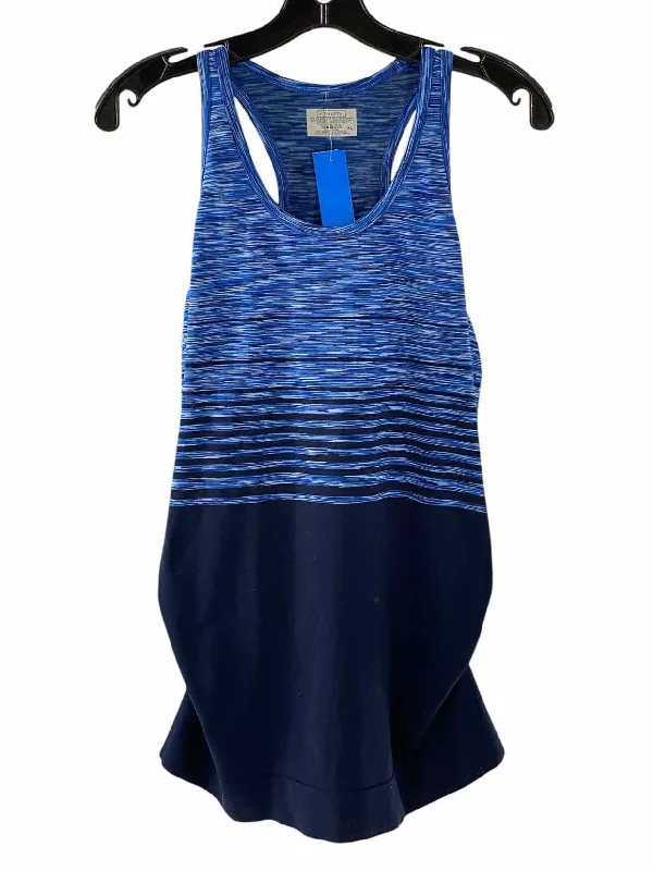 Athleta Size XL Blue navy Athletic Tank Top low neck tank