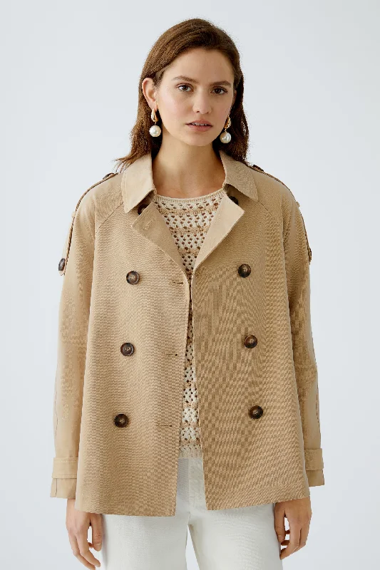OUI Camel Outdoor Jacket Toggled Jacket Drawstring Jacket Belted Jacket