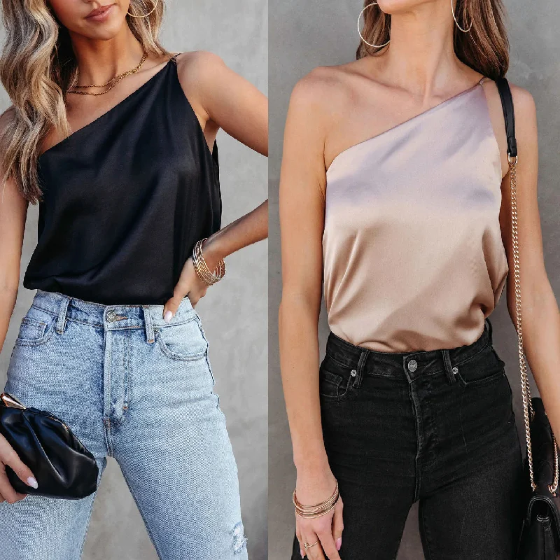 Sexy Off-Shoulder Tank Top yoga tank top