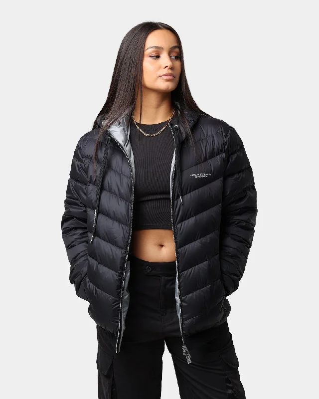 Armani Exchange Giacca Piumino Puffer Jacket Black/Melange Grey Bomber Jacket Anorak Windbreaker Armani Exchange Giacca Piumino Puffer Jacket Black/Melange Grey Bomber Jacket Anorak Windbreaker