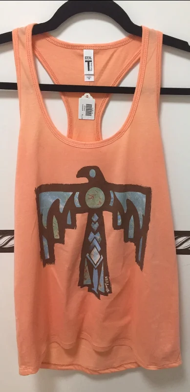 Women's Coral Turquoise Thunderbird Tank Top flexible tank top